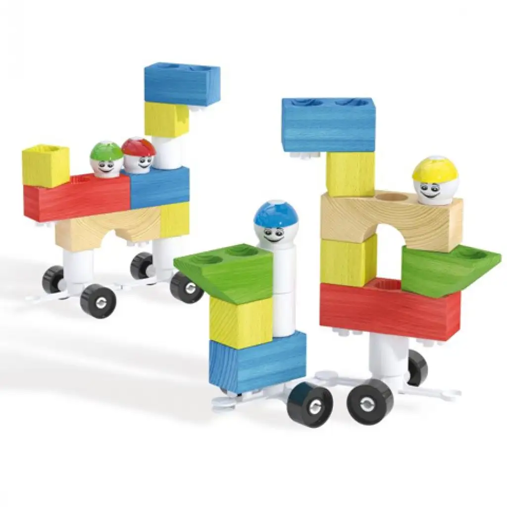 Quercetti: Modi Bloc Premium fa és műanyag építőjáték 30db-os kép 4