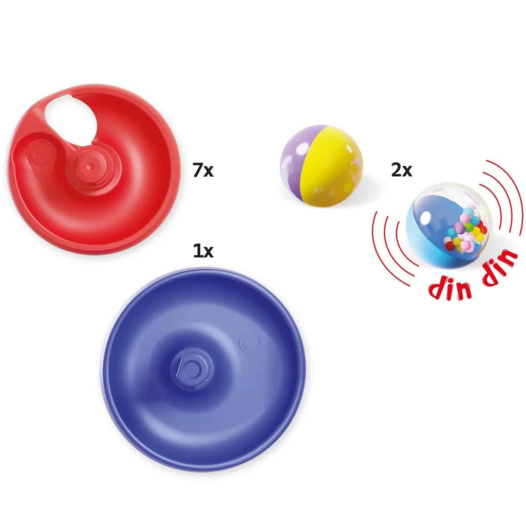 Quercetti: Spirál torony golyópálya 10 db-os szett kép 3