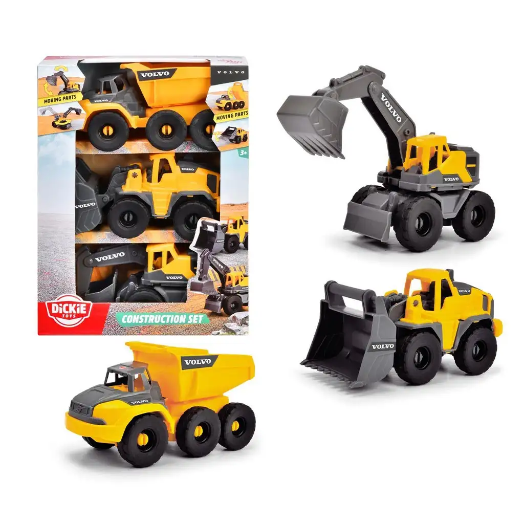 Volvo munkagépek 3db-os szett - Dickie Toys kép 2