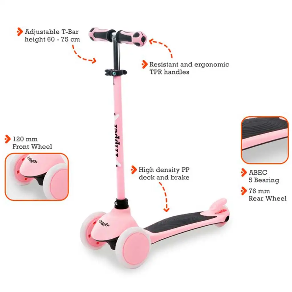 On and Go pink háromkerekű roller - Mondo Toys kép 2