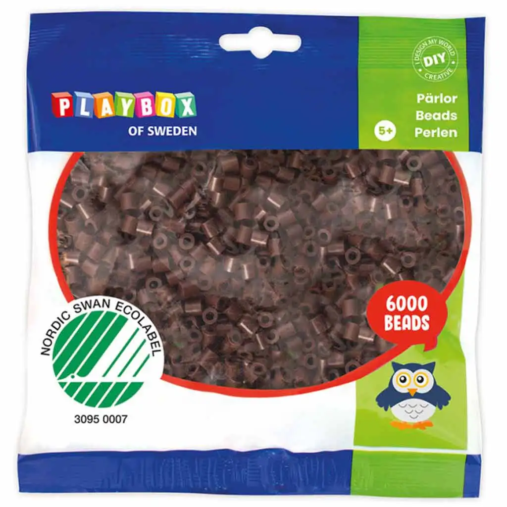 PlayBox: 5mm-es MIDI vasalható gyöngy barna színben 6000db-os csomag