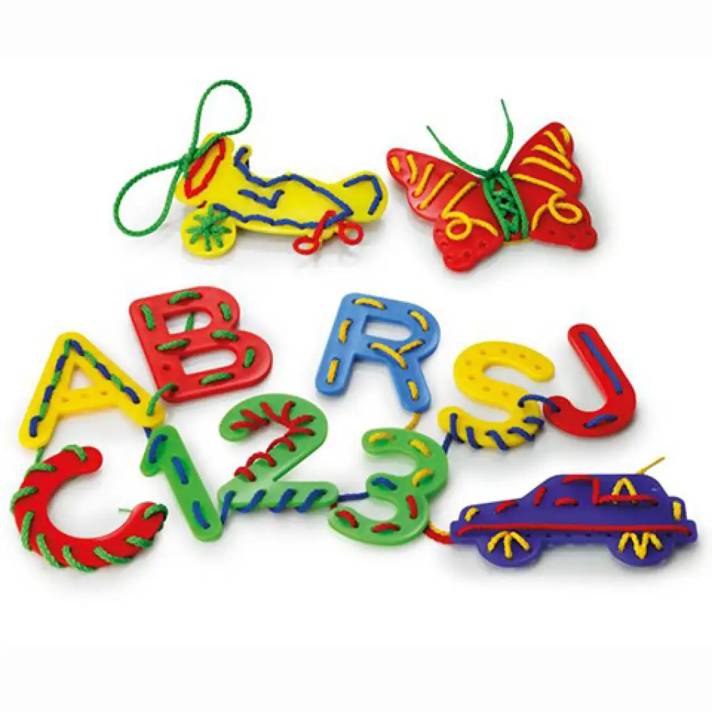 Quercetti: Filó nagyobb formák fűzőgetős játék 48db-os kép 3