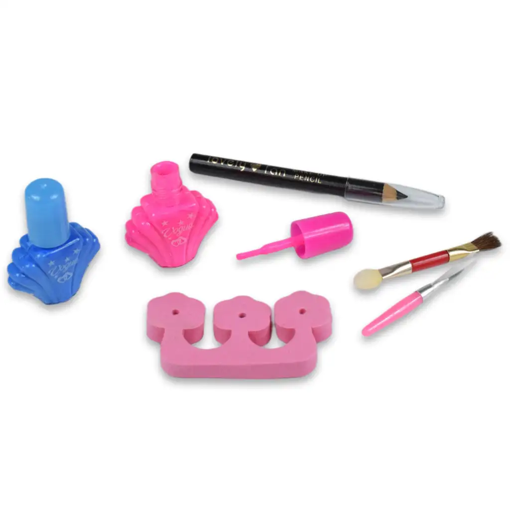 Cute Girl: Smink szett sminkpalettával, körömlakkal és szájfényekkel kép 5