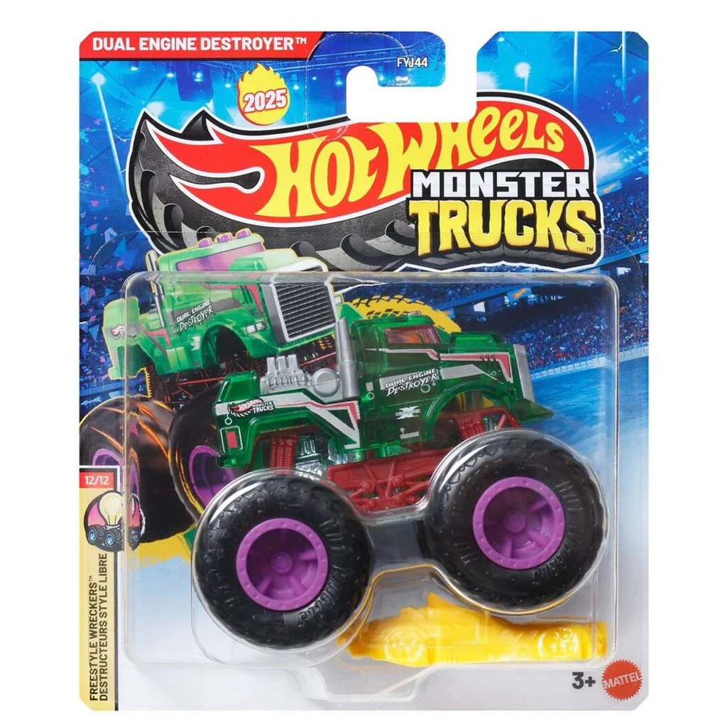 Hot Wheels Monster Trucks: Dual Engine Destroyer kisautó 1/64 – Mattel