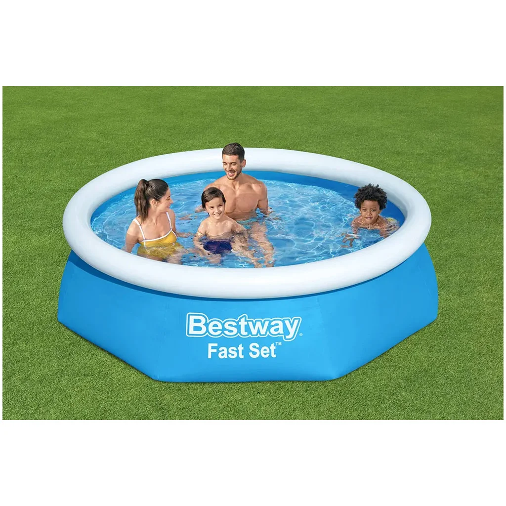 Bestway: Fast Set felfújható peremű medence 244x61cm kép 2