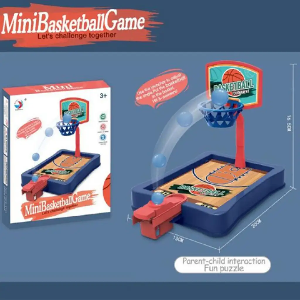 Asztali kosárlabda szett palánkkal 13x20x16,5cm kép 2