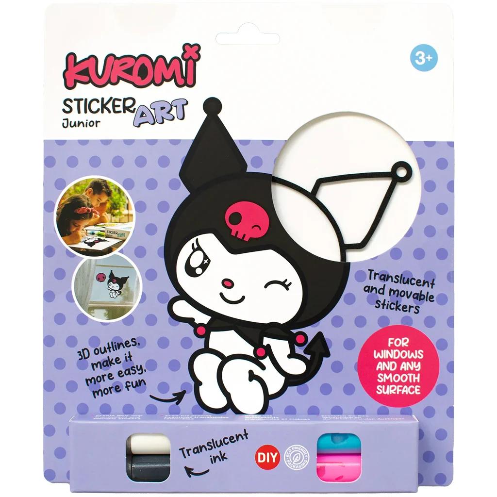 Sticker Art: Hello Kitty színezhető matrica szett többféle 1db - Comansi kép 4