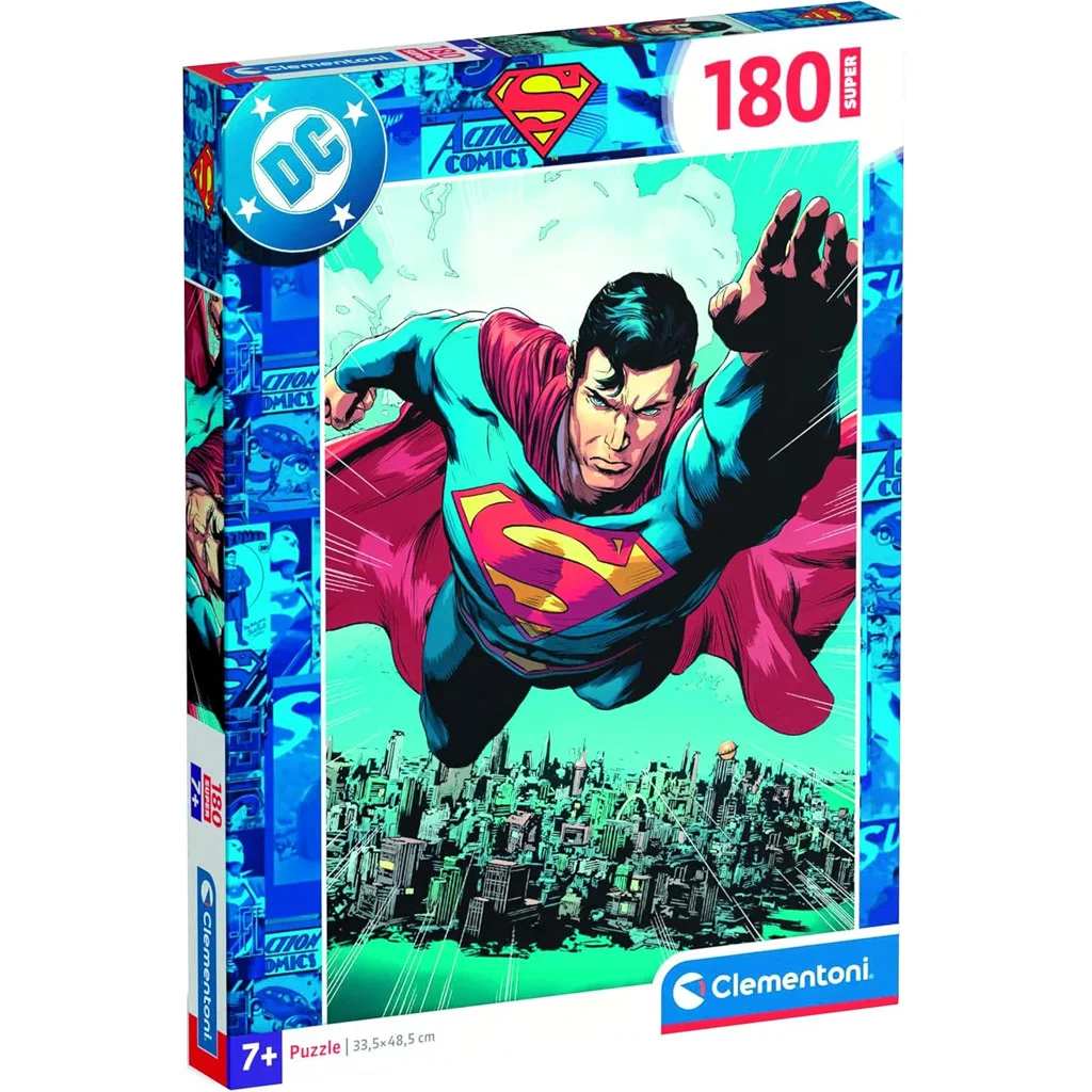 DC Comics Superman repülés a város felett 180db-os puzzle - Clementoni