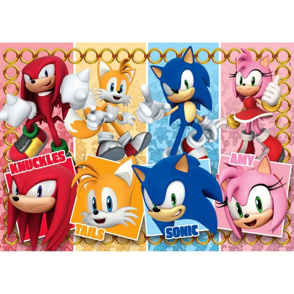 Sonic és barátai 60db-os maxi supercolor puzzle - Clementoni kép 2