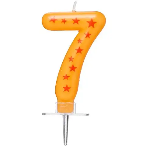 Csillagos számgyertya 7-es kép 2