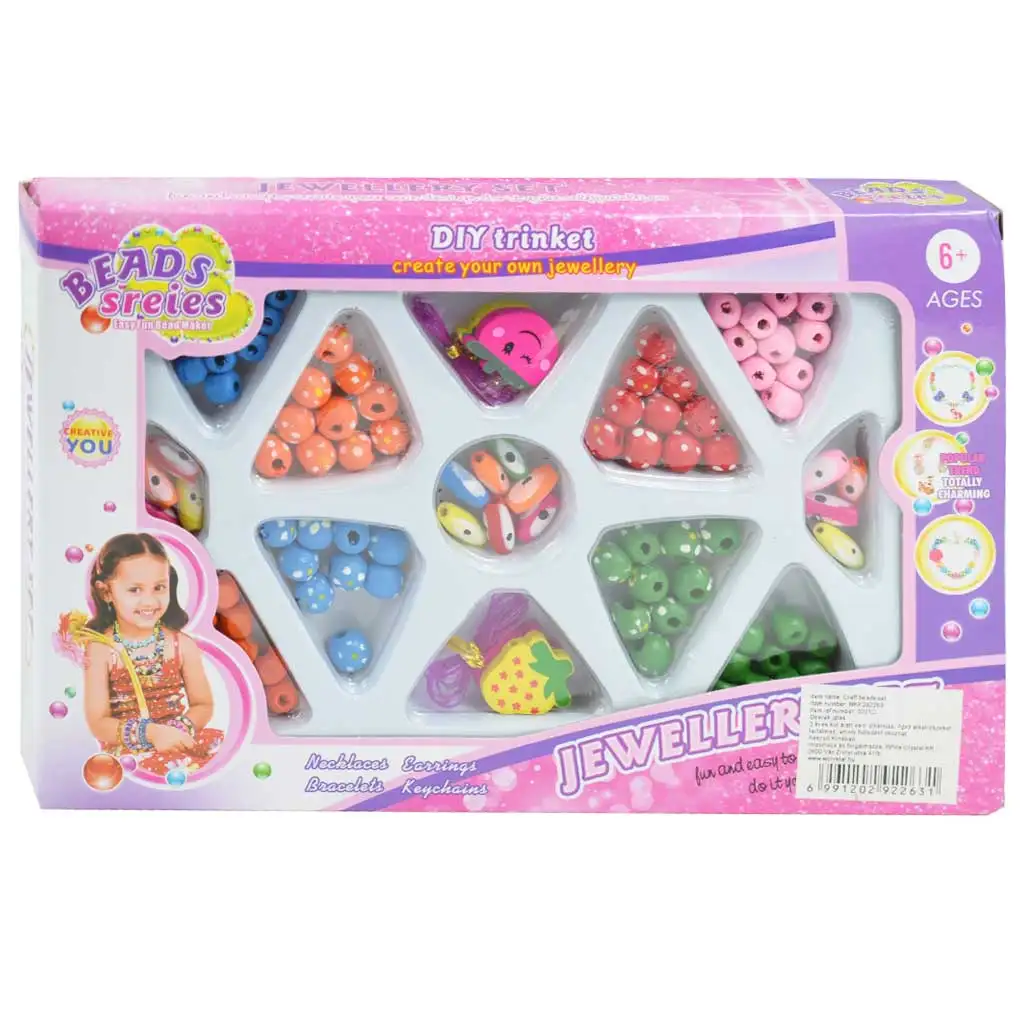 Beads Series: Ékszerkészítő szett 200+ színes pöttyös gyöngyökkel
