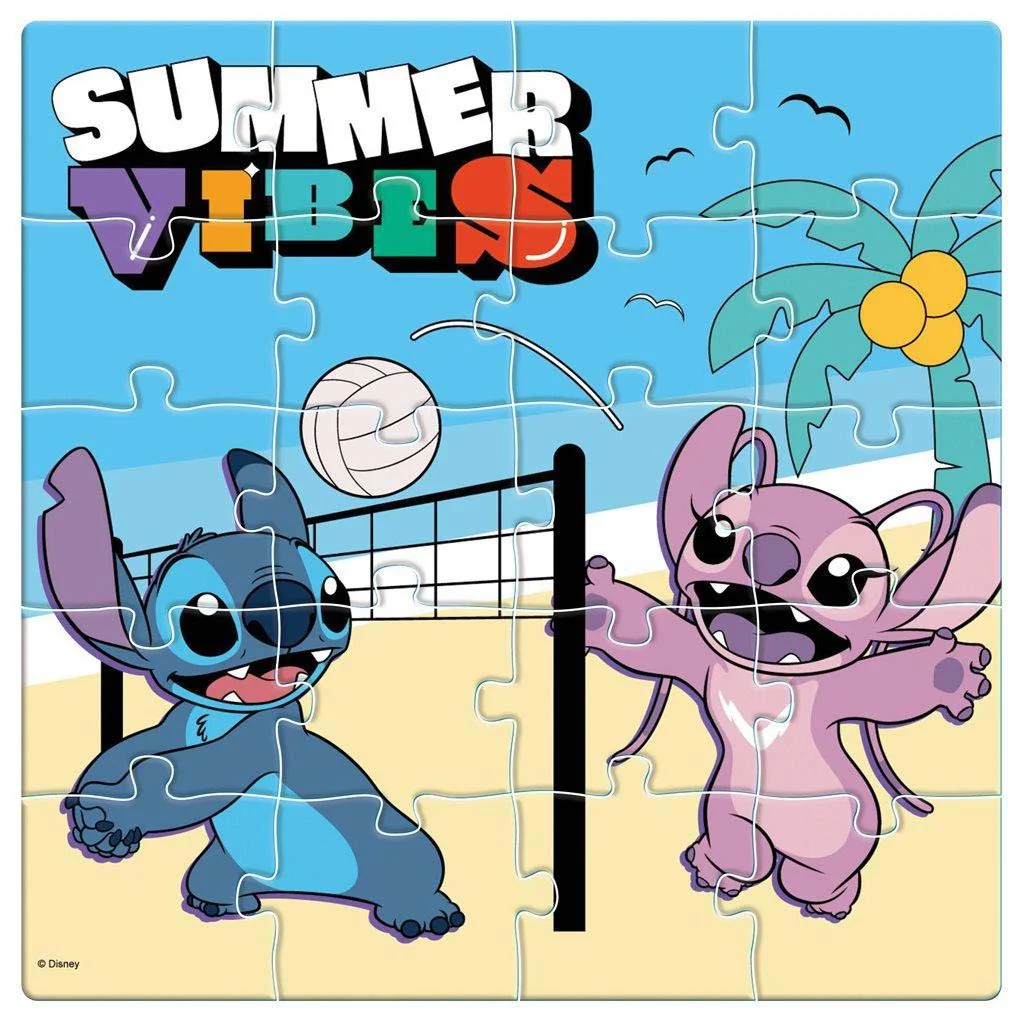 Luna: Disney Lilo és Stitch mintás 3x20db-os mágneses puzzle kép 4