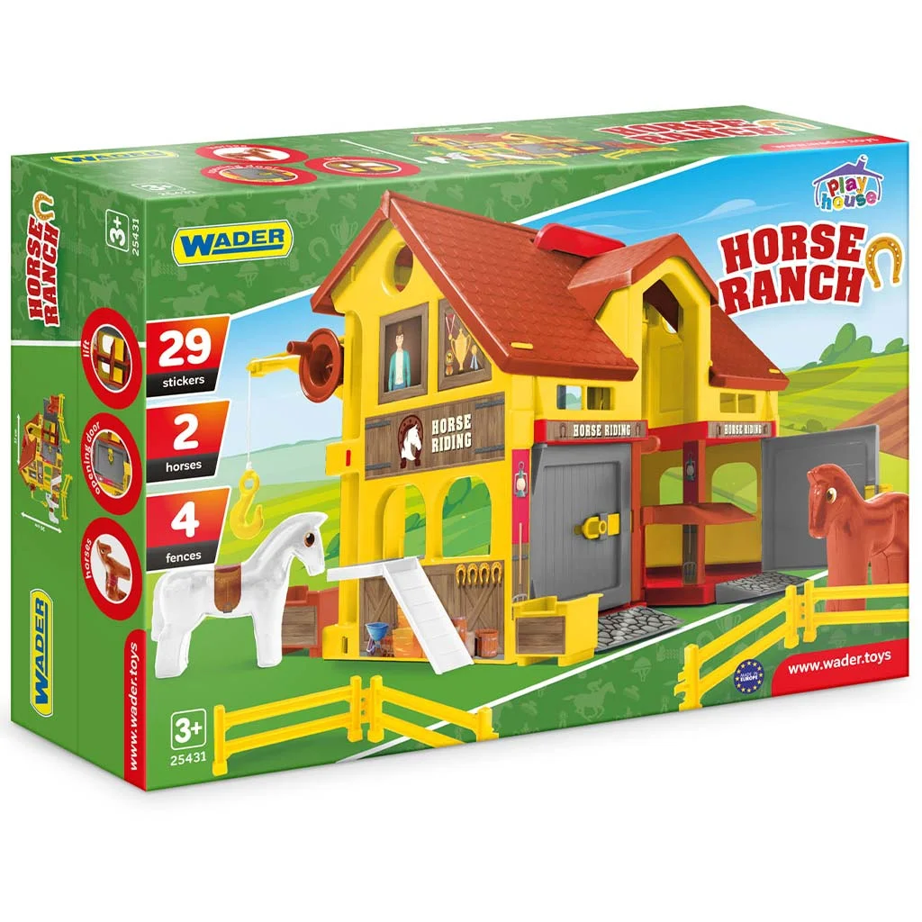Play House: Lovarda játékszett lovakkal - Wader