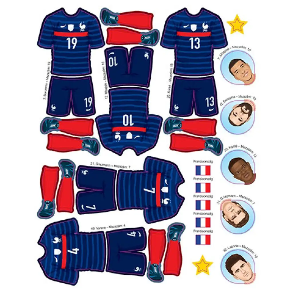 A futball csillagai matricás füzet kép 5