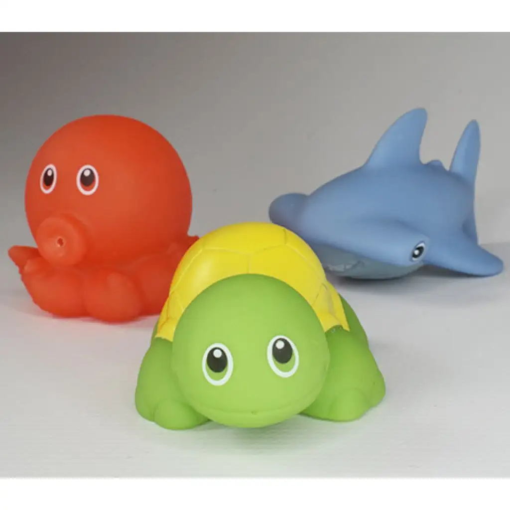 Cápás horgászháló spriccelő állatokkal fürdőjáték szett kép 4