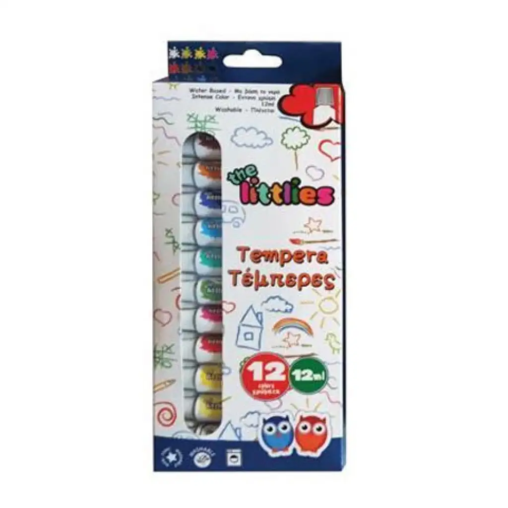 Színes tempera készlet 12db 12ml kép 1