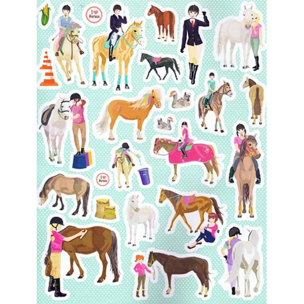 1000 ló matricája 1. - Virágos rét matricás album kép 3