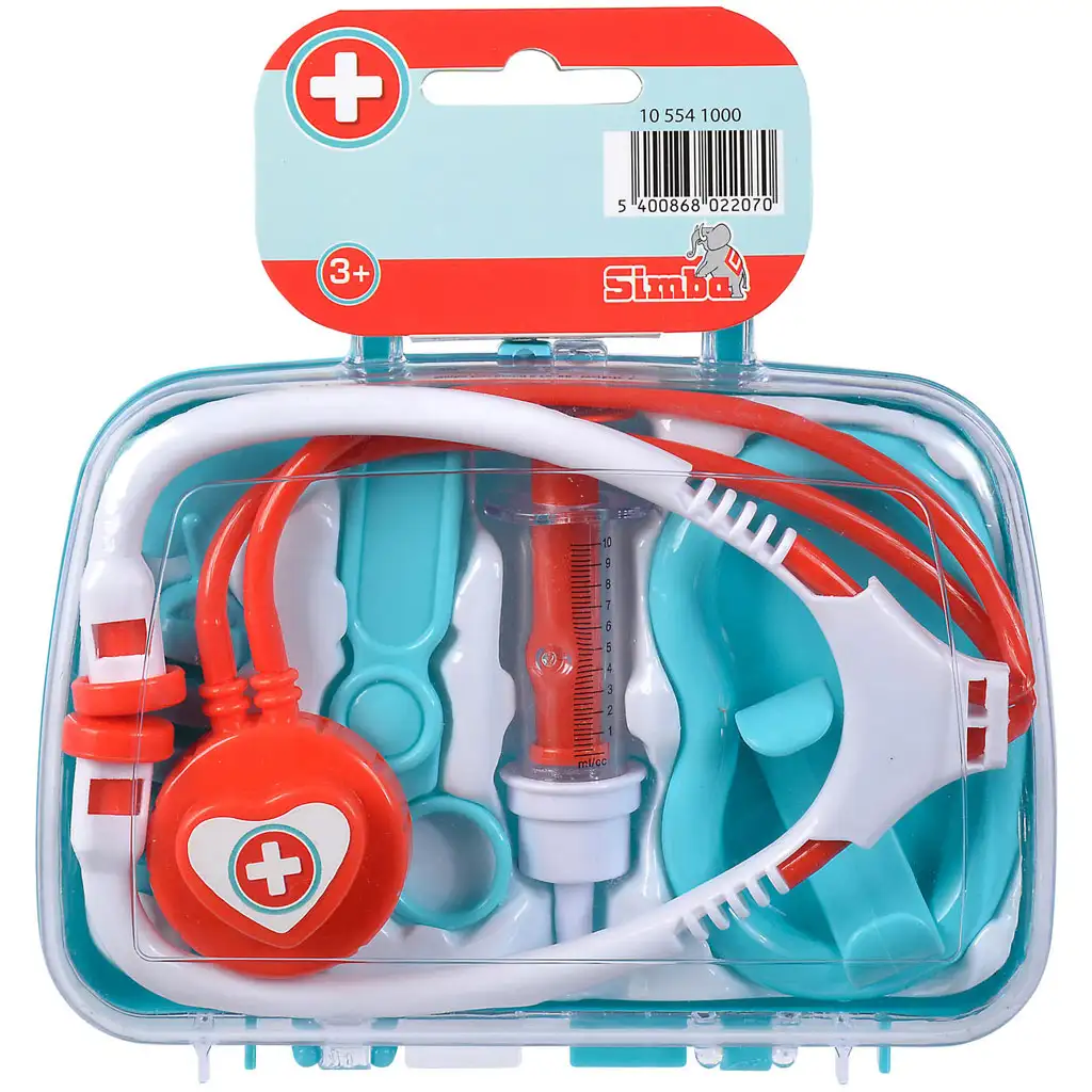 Doktor táska sztetoszkóppal kétféle változatban 7 db-os - Simba Toys kép 2