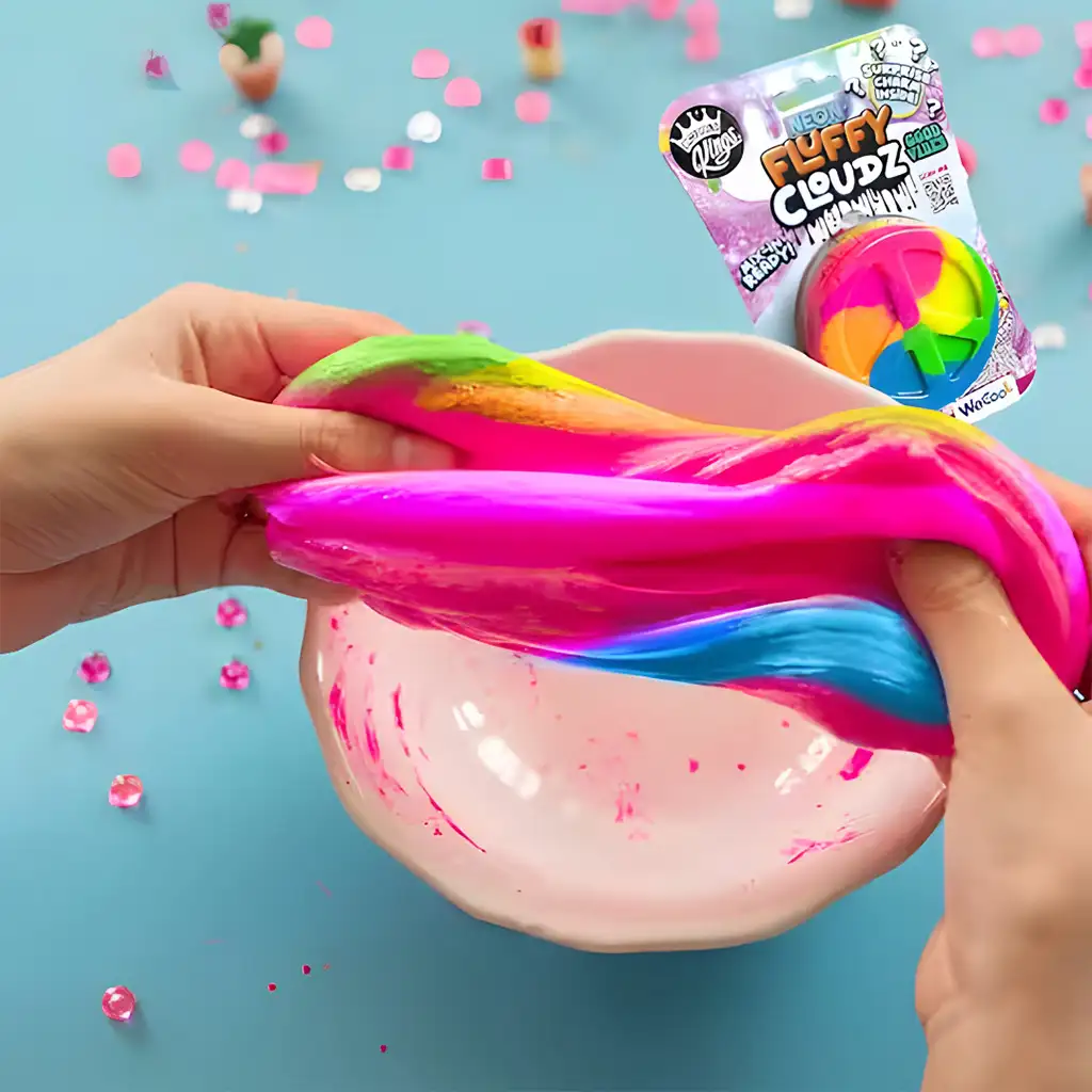 Compound Kings: Neon Fluffy Cloudz - Good vibes illatos slime meglepetéssel kép 2