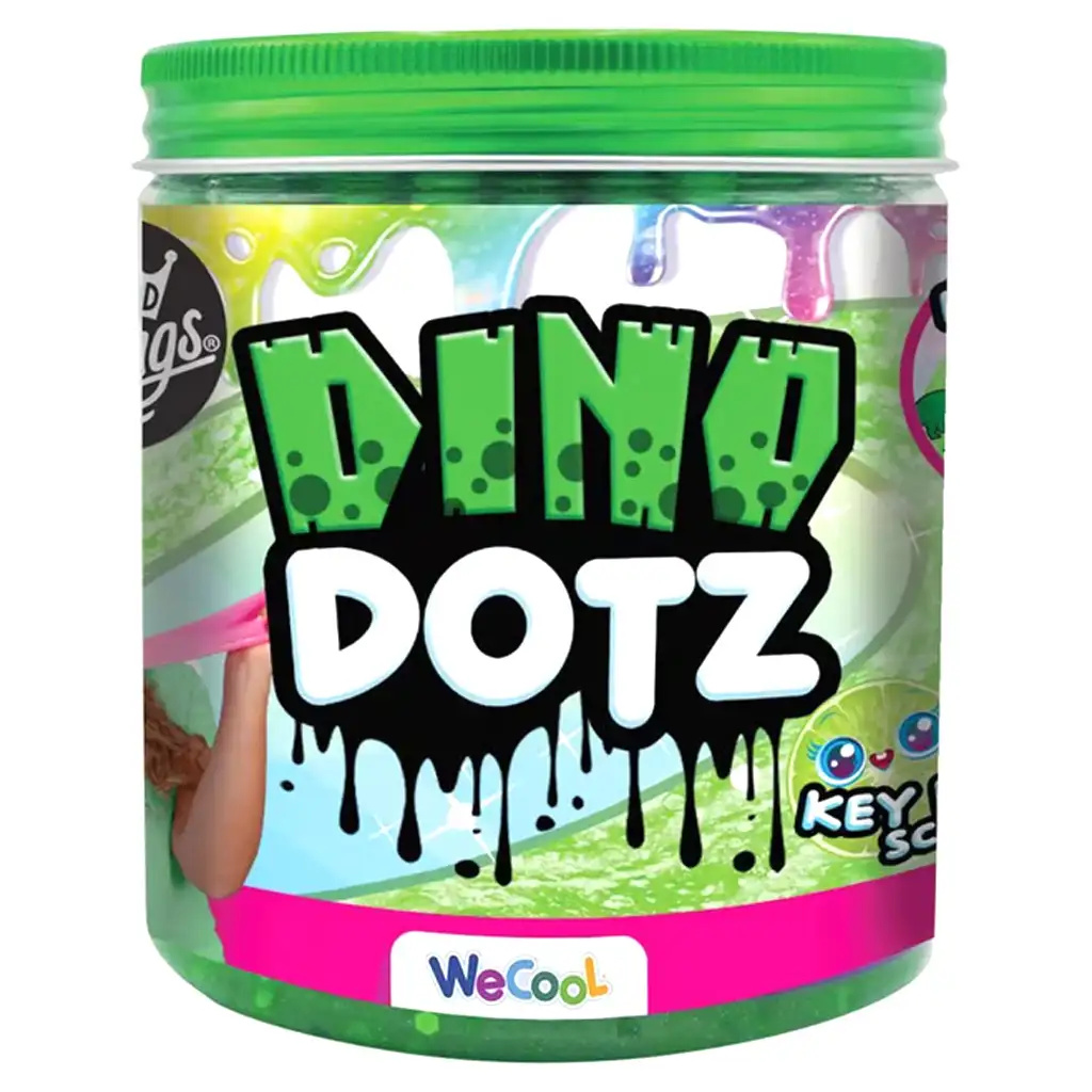 Compound Kings: Illatosított dinoszaurusz slime habgolyókkal és glitterrel 217gr