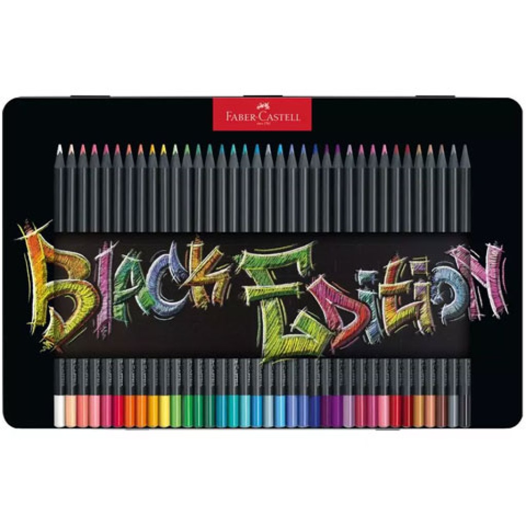 Faber-Castell: Black Edition színes ceruza 36db-os szett fém dobozban kép 1