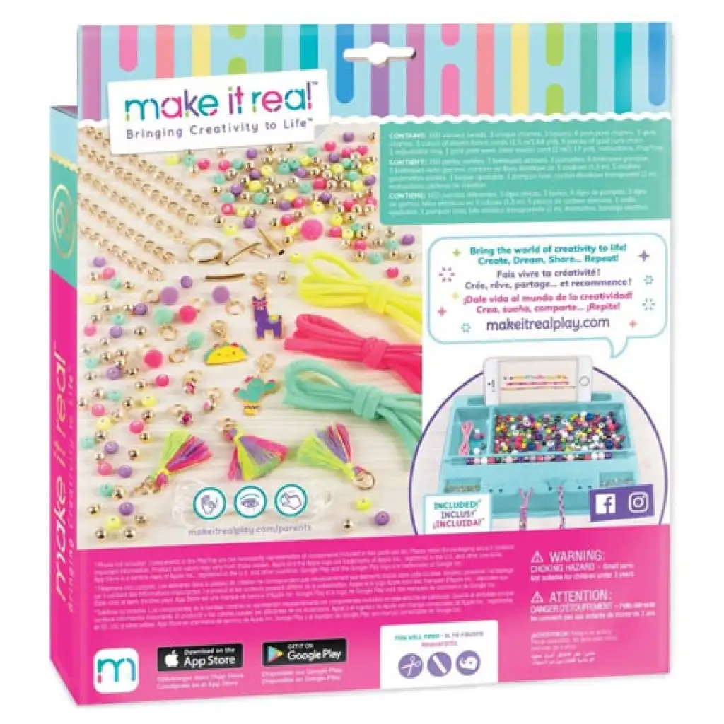 Make it Real: Ékszerkészítő szett- Sikkes neon pom-pomok kép 2