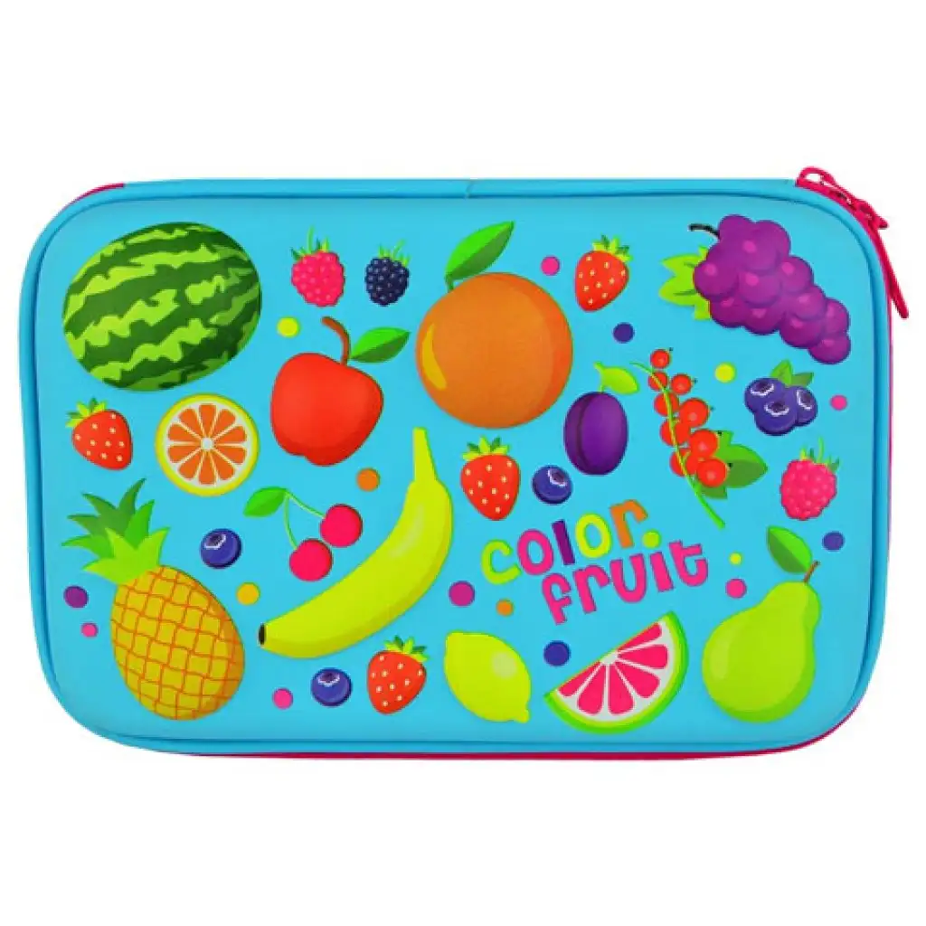 Bambino: Gyümölcsös 3D-s kihajtható tolltartó 22x5x15cm