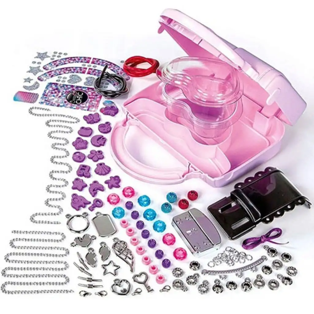 Crazy Chic Divat és ékszerkészítő szett kézitáskával - Clementoni kép 2