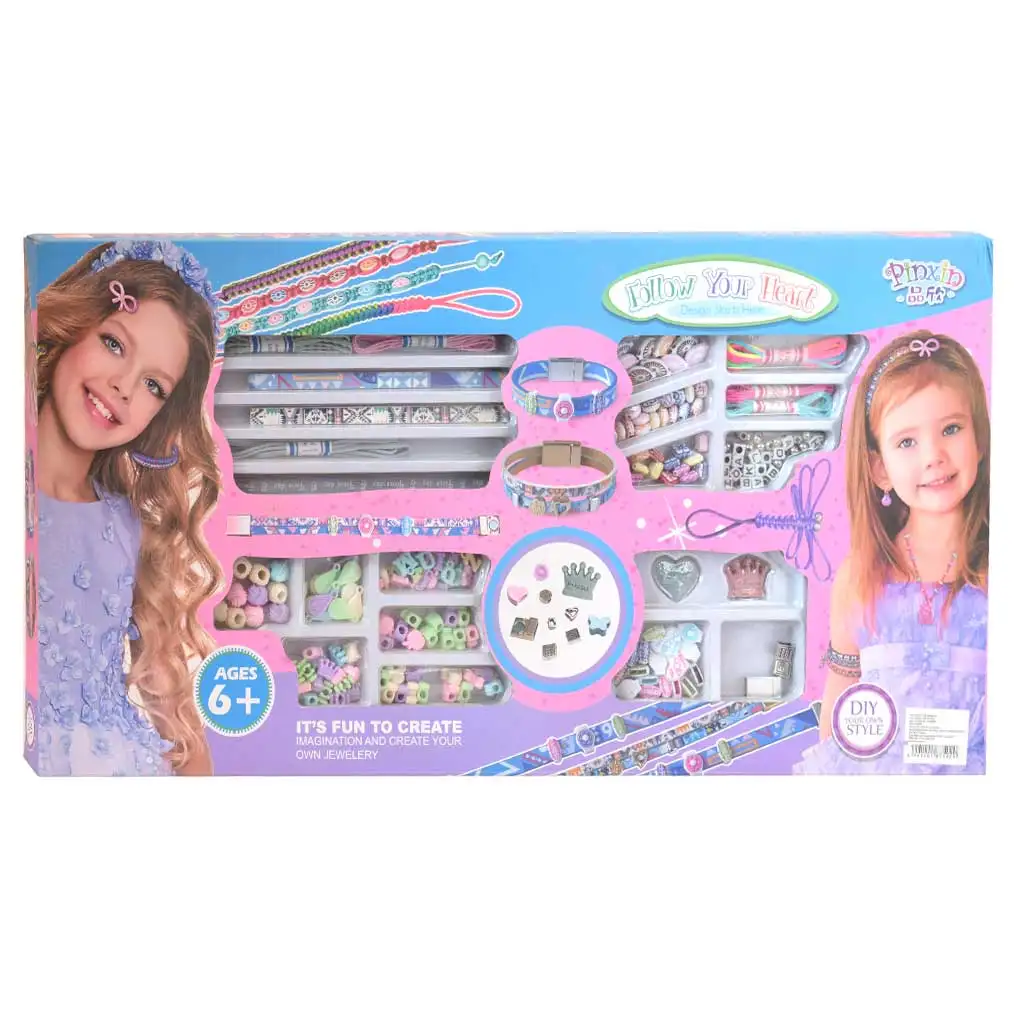 PinXin: Follow your heart  ékszerkészítő szett gyöngyökkel, karkötőkkel és kiegészítő elemekkel