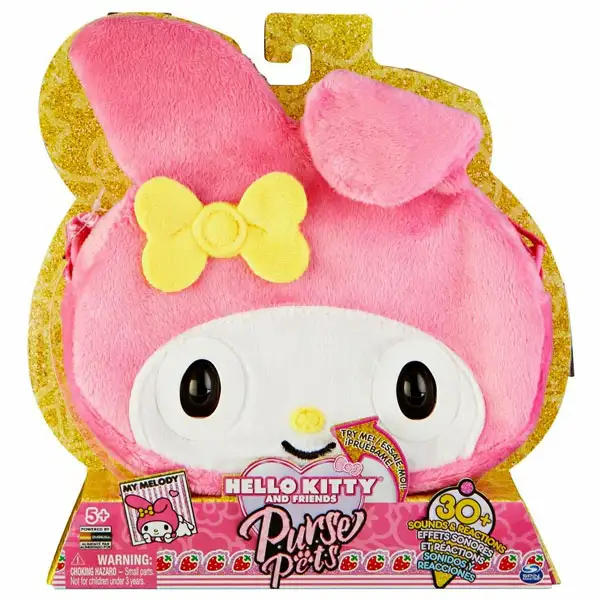 Purse Pets: Hello Kitty My Melody interaktív táska - Spin Master kép 1