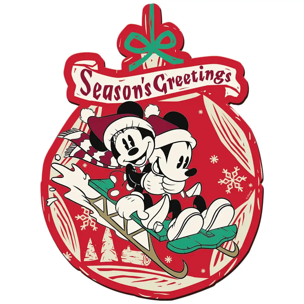 Wood Craft: Disney - Mickey és Minnie Karácsonya 160 db-os prémium fa puzzle - Trefl kép 2