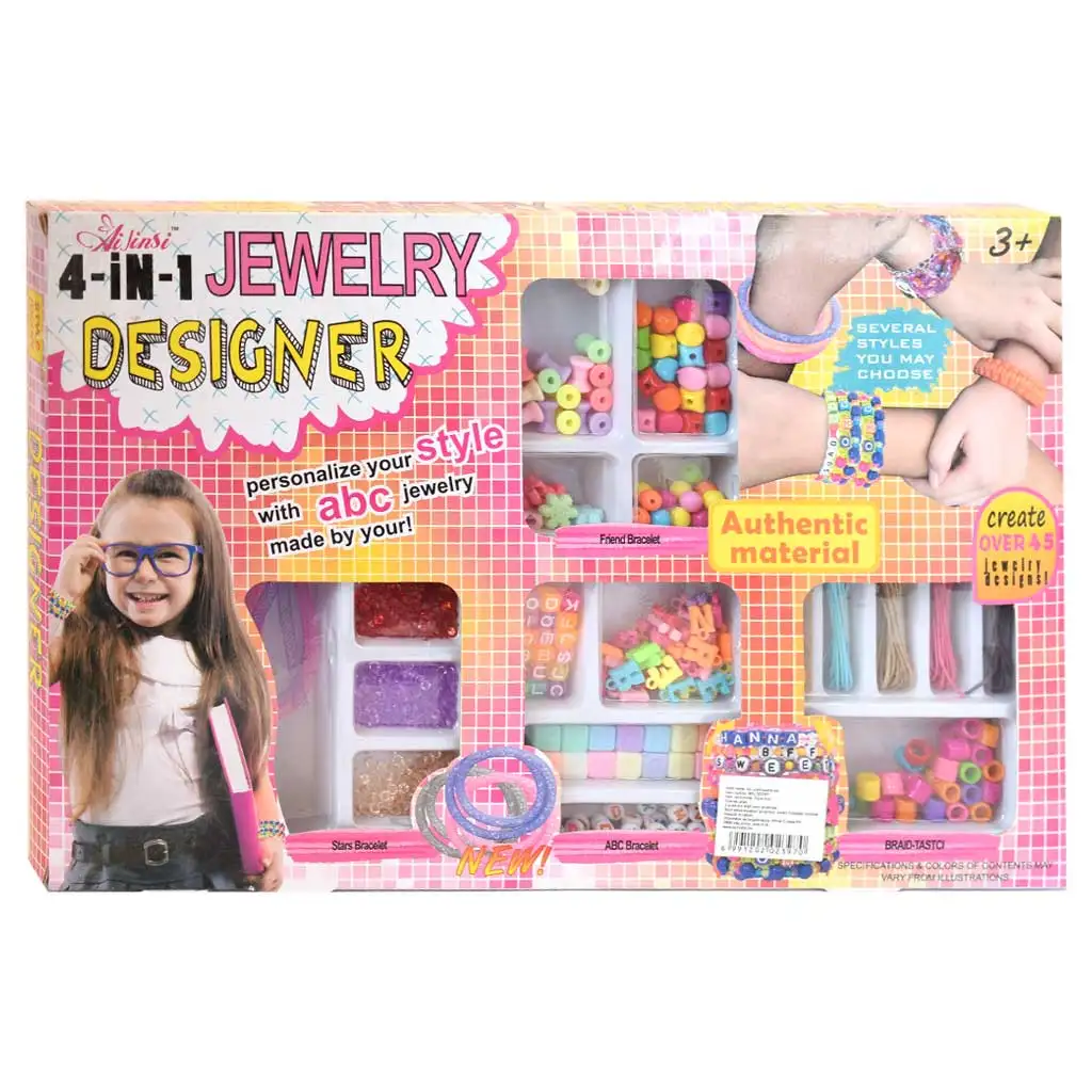 Style Me Up! Kreatív barátság karkötő és nyaklánc készítő szett színes gyöngyökkel és kiegészítőkkel