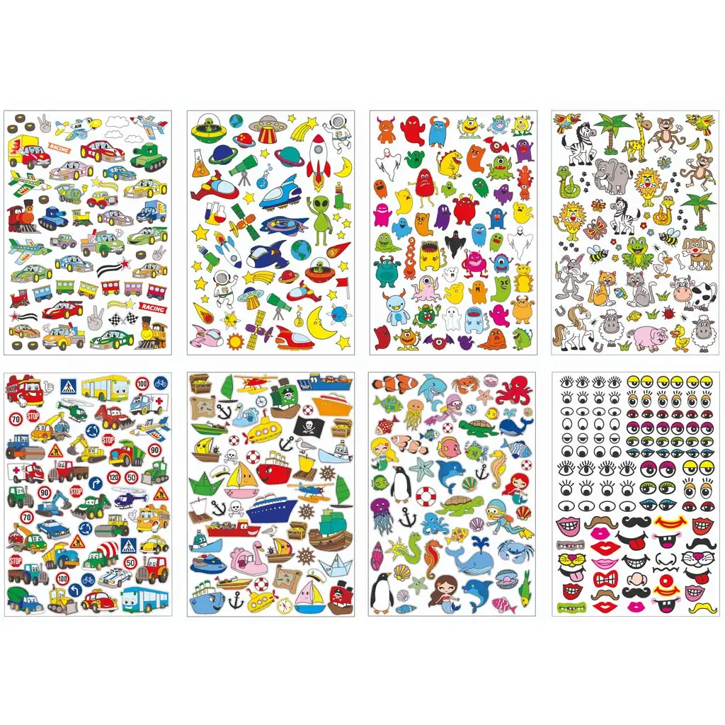 PlayBox: Járművek 500 db-os mega matricaszett kép 2