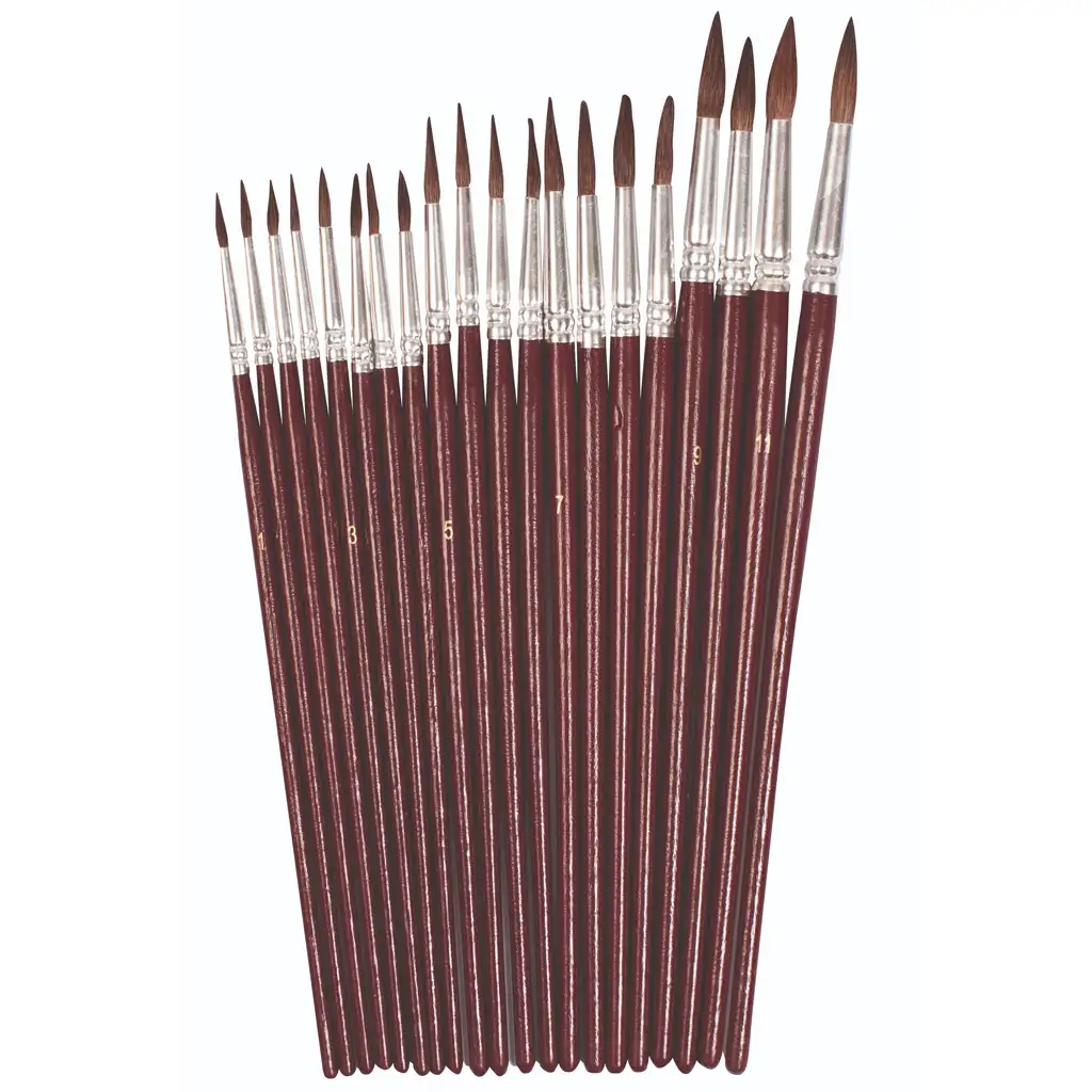 PlayBox: Puha póniszőr kerek fejű ecset szett 20db-os kép 1