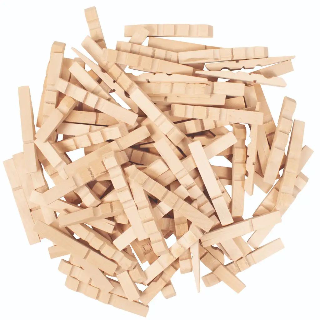 PlayBox: Fa fél ruhacsipesz szett 250 db-os kép 1