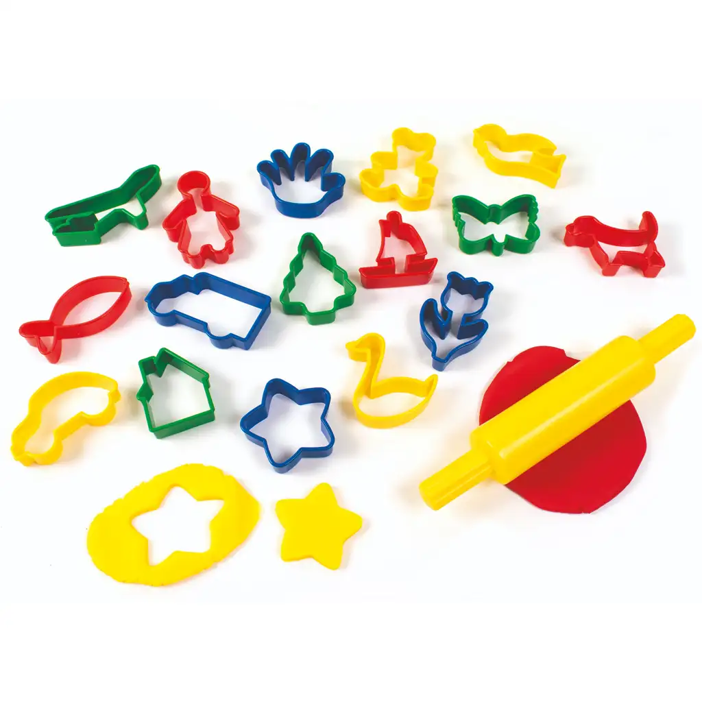 PlayBox: Kiszúróforma szett sodrófával 17db-os kép 2