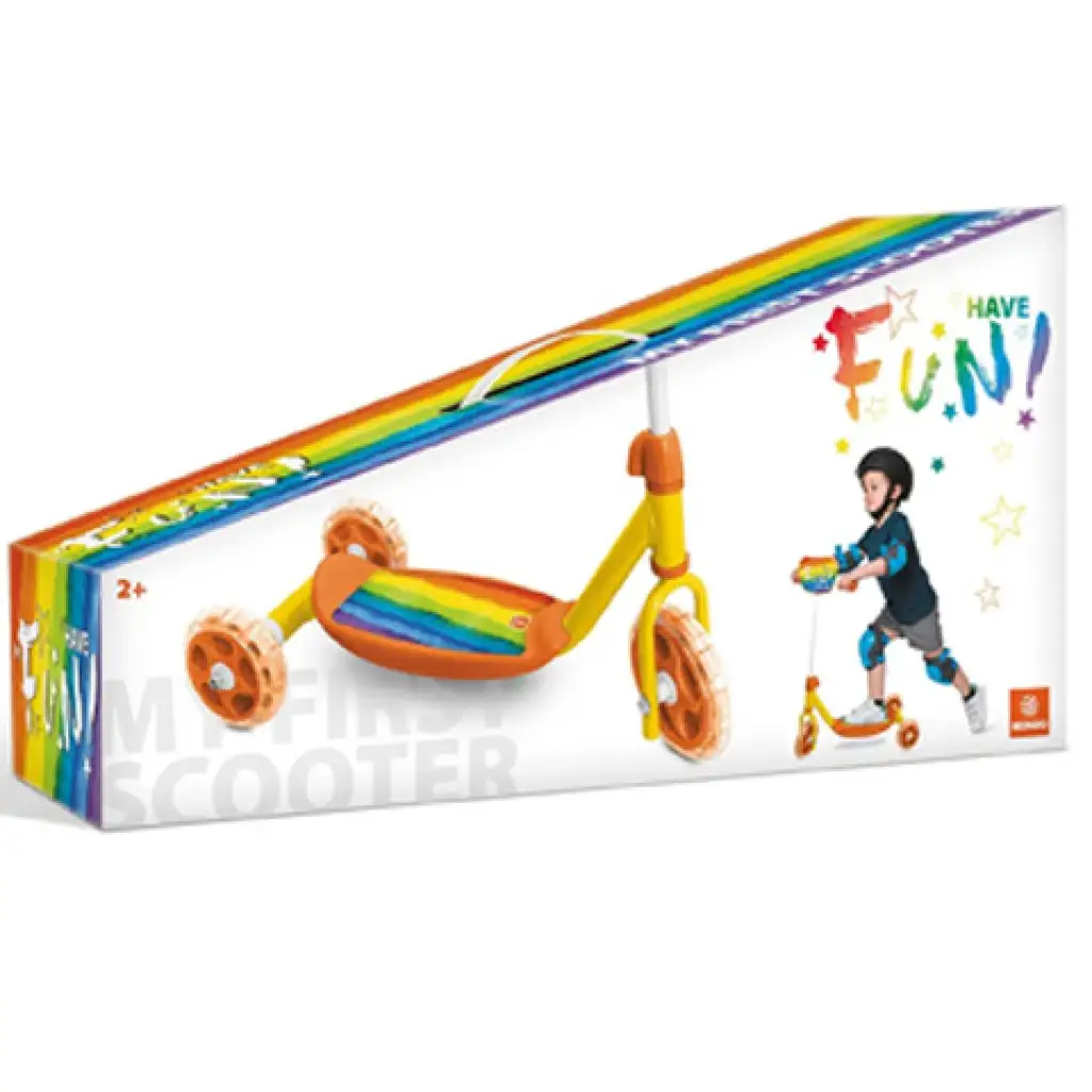 Rainbow mintás háromkerekű roller - Mondo Toys kép 3