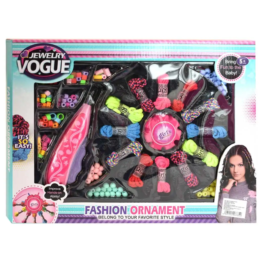 Jewelry Vouge: DIY nagy fonó és ékszerkészítő szett fonógéppel, színes fonalakkal és gyöngyökkel
