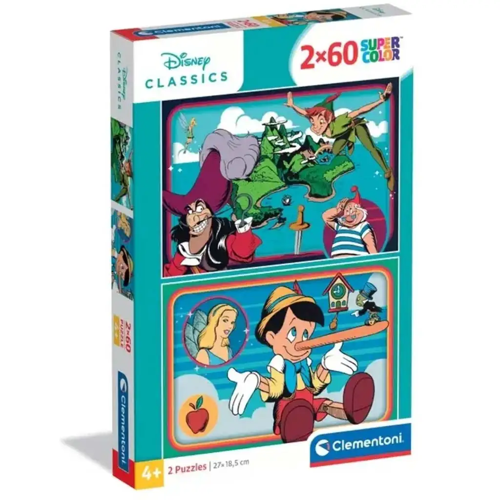 Disney klasszisok 2x60db-os Supercolor puzzle - Clementoni