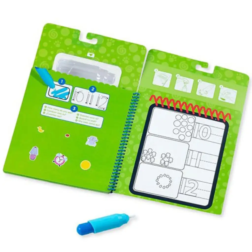 Melissa & Doug: Azúrkék számolás rajzolás vízzel kreatív játék kép 2