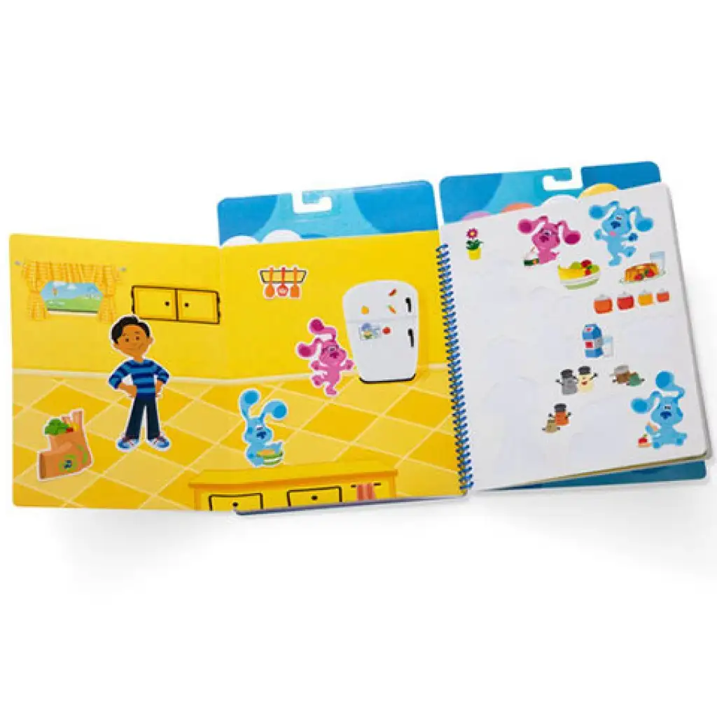 Melissa & Doug: Azúrkék újrahasználható matricás füzet kép 2