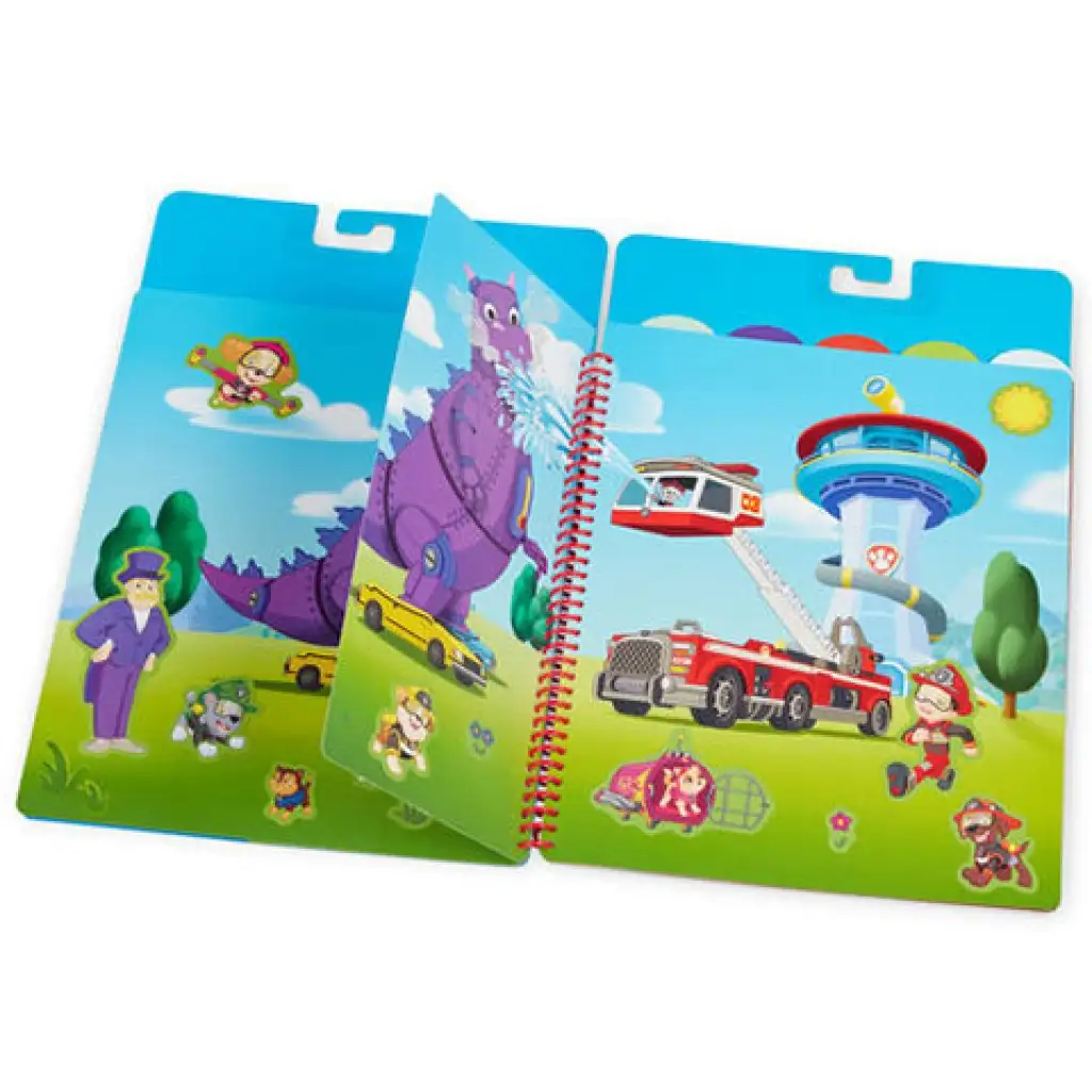 Melissa & Doug: Mancs őrjárat Ultimate Rescue újrahasználható matricás füzet kép 2