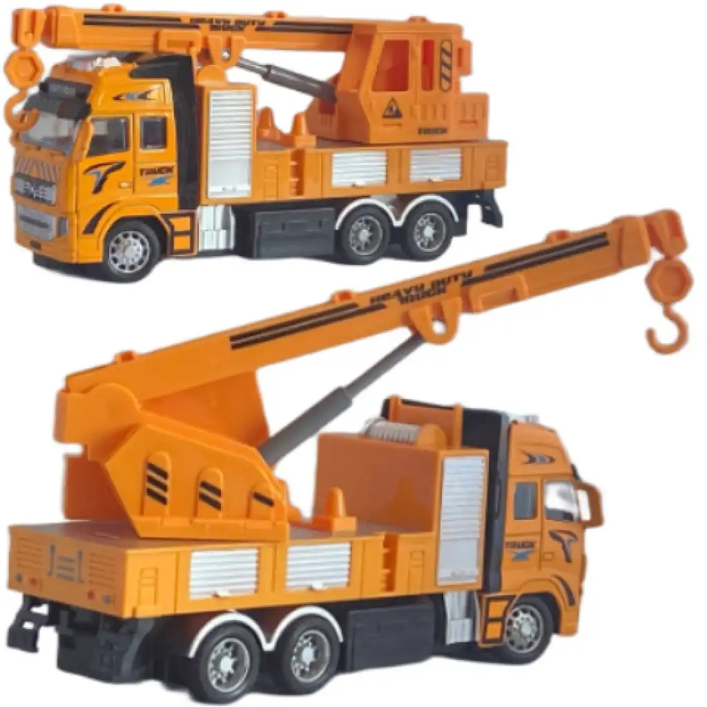 RC Távirányítós építőipari markoló vagy daruskocsi munkagép fénnyel kétféle változatban 27MHz 1/36-os méretarány 20cm kép 9