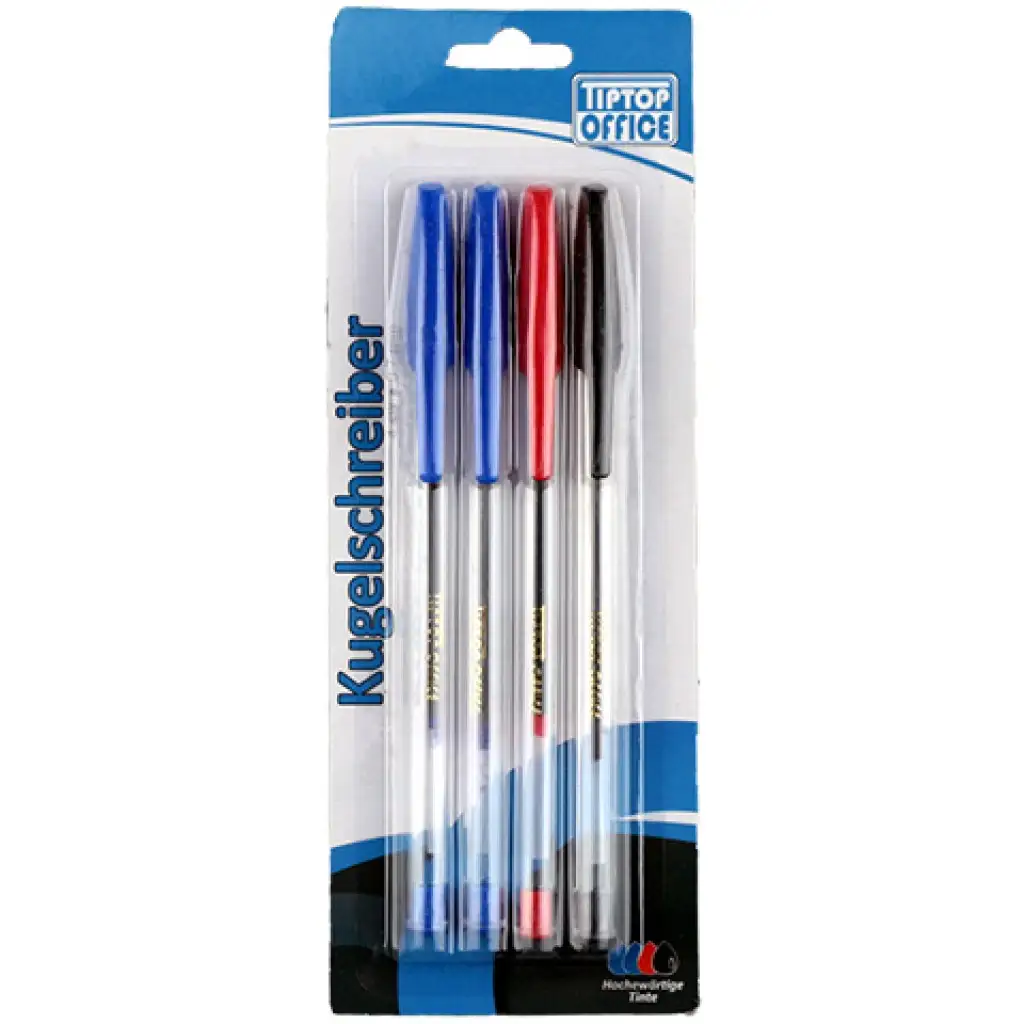 Spirit: 4db-os golyóstoll szett 1.0mm-es (2db kék, 1db fekete és 1db piros)