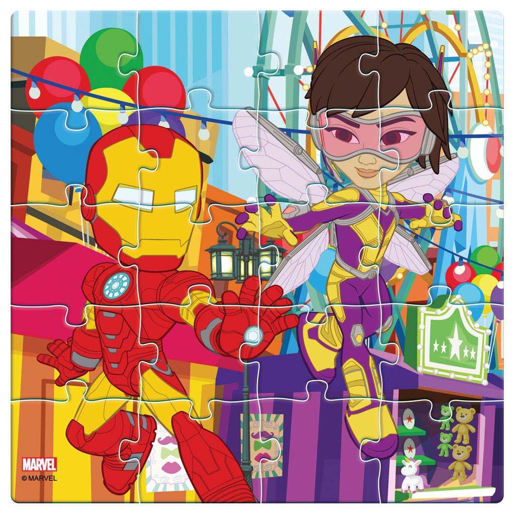 Luna: Spidey és barátai mintás 3x20db-os mágneses puzzle kép 2