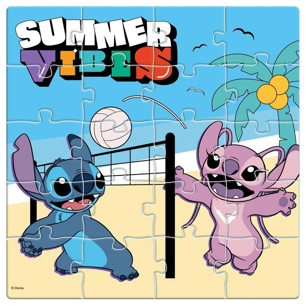 Luna: Disney Lilo és Stitch mintás 3x20db-os mágneses puzzle kép 4