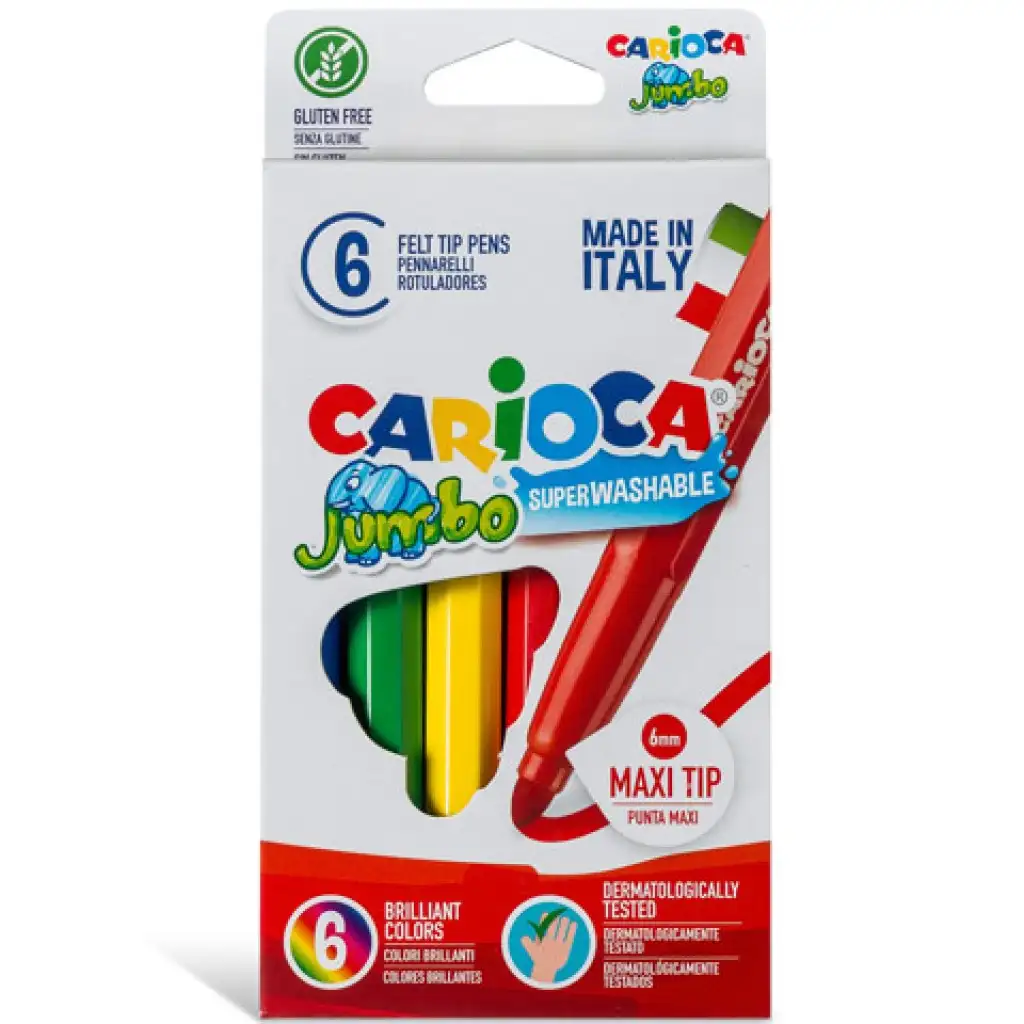 Jumbo filctollszett 6db - Carioca kép 2