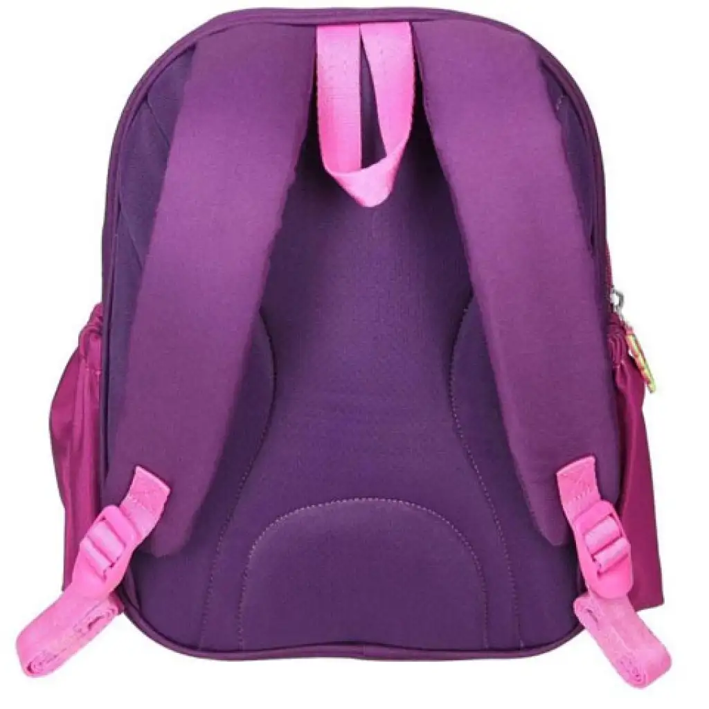 Spirit: Lila pillangós lekerekített iskolatáska, hátizsák 24x13x31cm kép 3