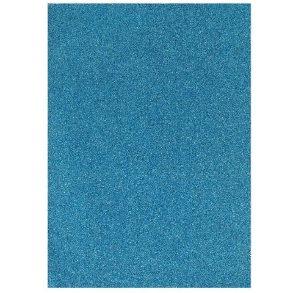 Spirit: Öntapadós csillámos dekorációs habszivacs lap világoskék színben A/4 1db