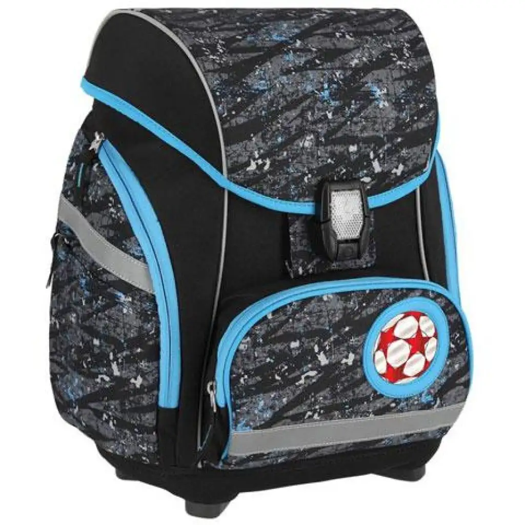 Spirit: Football 3D mintás ergonomikus 5db-os iskolatáska szett LED-es világítással 34x22x41cm kép 2